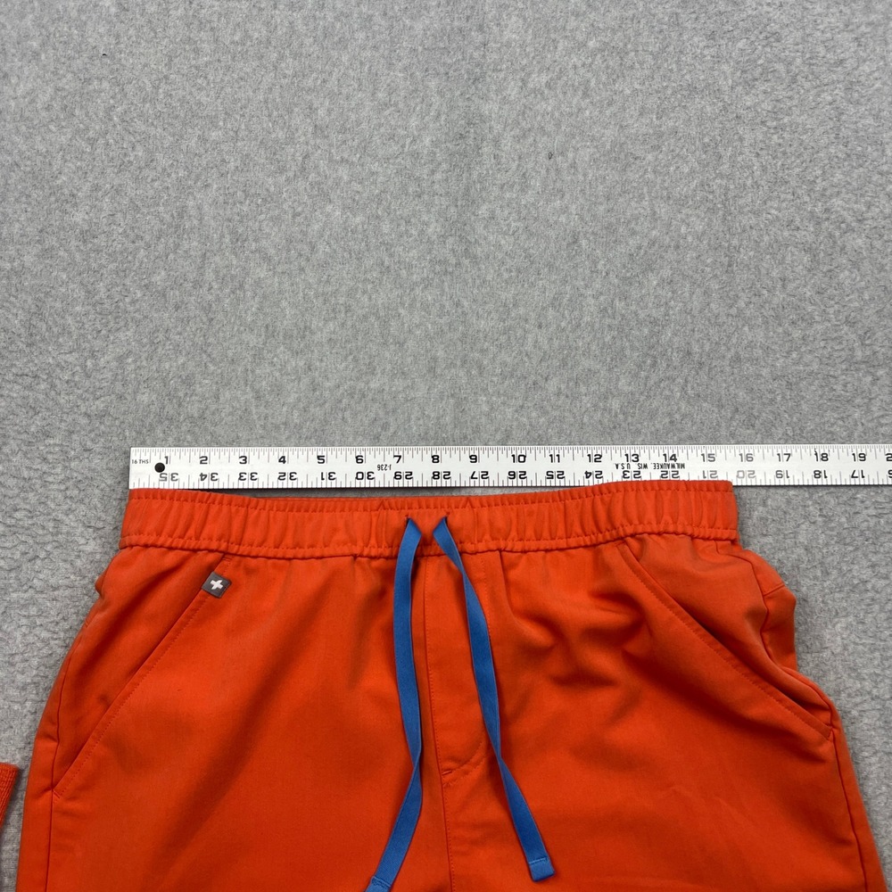 FIGS Scrub Set Mens Medium Orange Tansen Jogger Pants + Leon V-Neck Top 2pc Lot - Picture 6 of 16